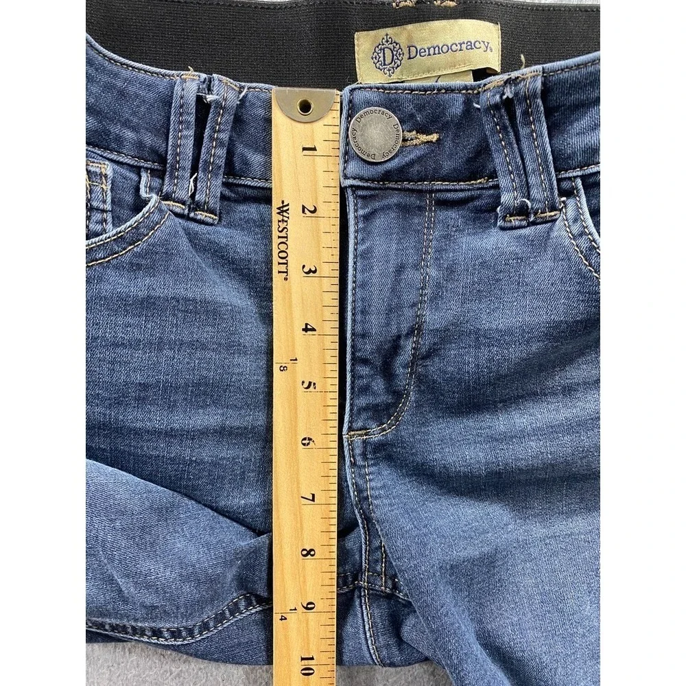 Democracy Ab Technology Women's 6 Itty Bitty Boot Mid Rise Dark Wash Jeans